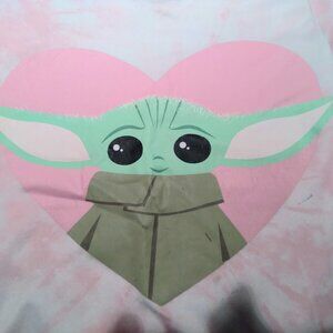 Baby Yoda girls pink tie-dye shirt size 4